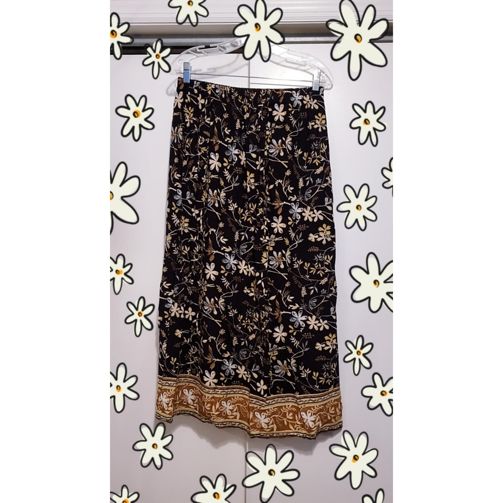 floral skirt